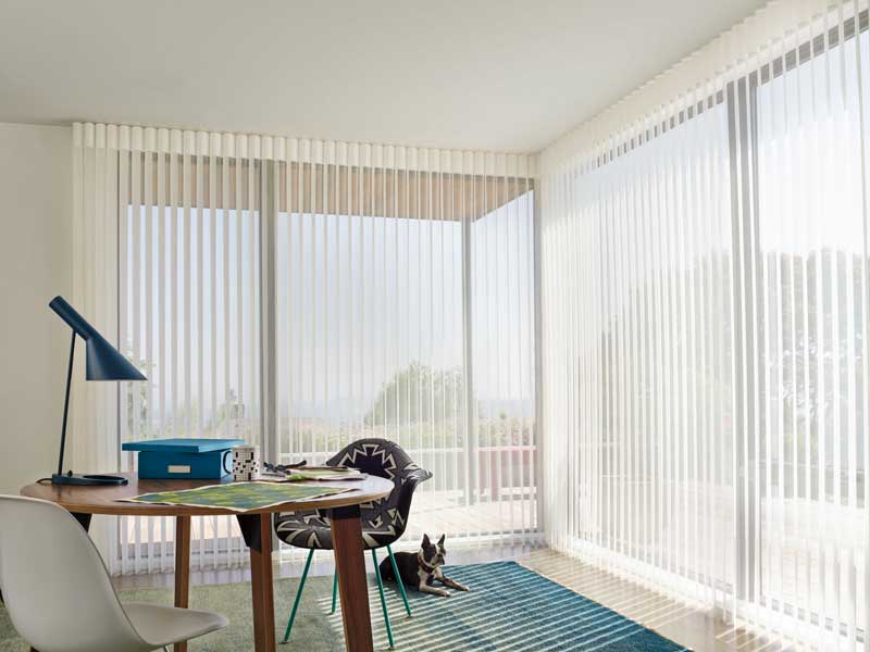 vertical slit cloth blinds